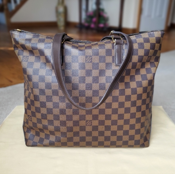 Louis Vuitton Limited Edition Cabas Mezzo Dimier Ebene Shoulder bag - Picture 1 of 16